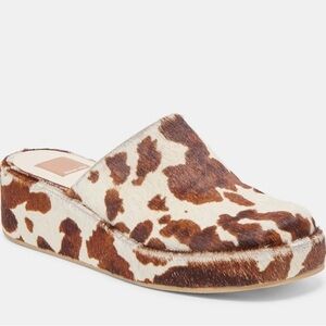 Dolce Vita Brown and Cream Women's Mules